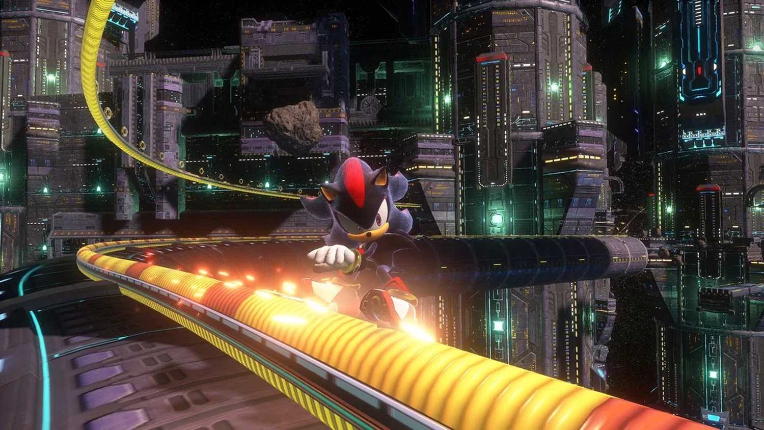 A screenshot of gameplay from Sonic X Shadow Generations