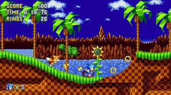 A screenshot of gameplay from Sonic Mania