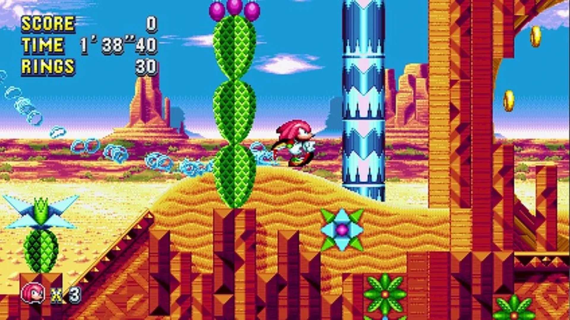 A screenshot of gameplay from Sonic Mania