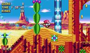 A screenshot of gameplay from Sonic Mania