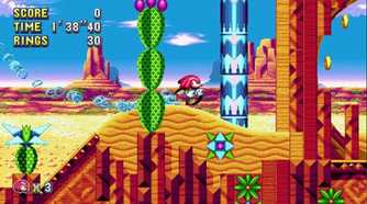 A screenshot of gameplay from Sonic Mania