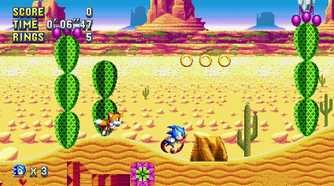 A screenshot of gameplay from Sonic Mania