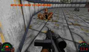 A screenshot of reaching the end of a mission in Star Wars Dark Forces Remaster