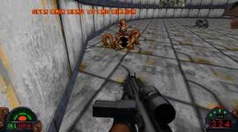 A screenshot of reaching the end of a mission in Star Wars Dark Forces Remaster