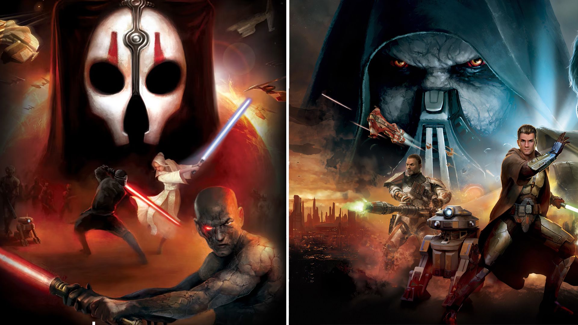 Una combinación de juegos de Star Wars ambientados en la era de la Antigua República