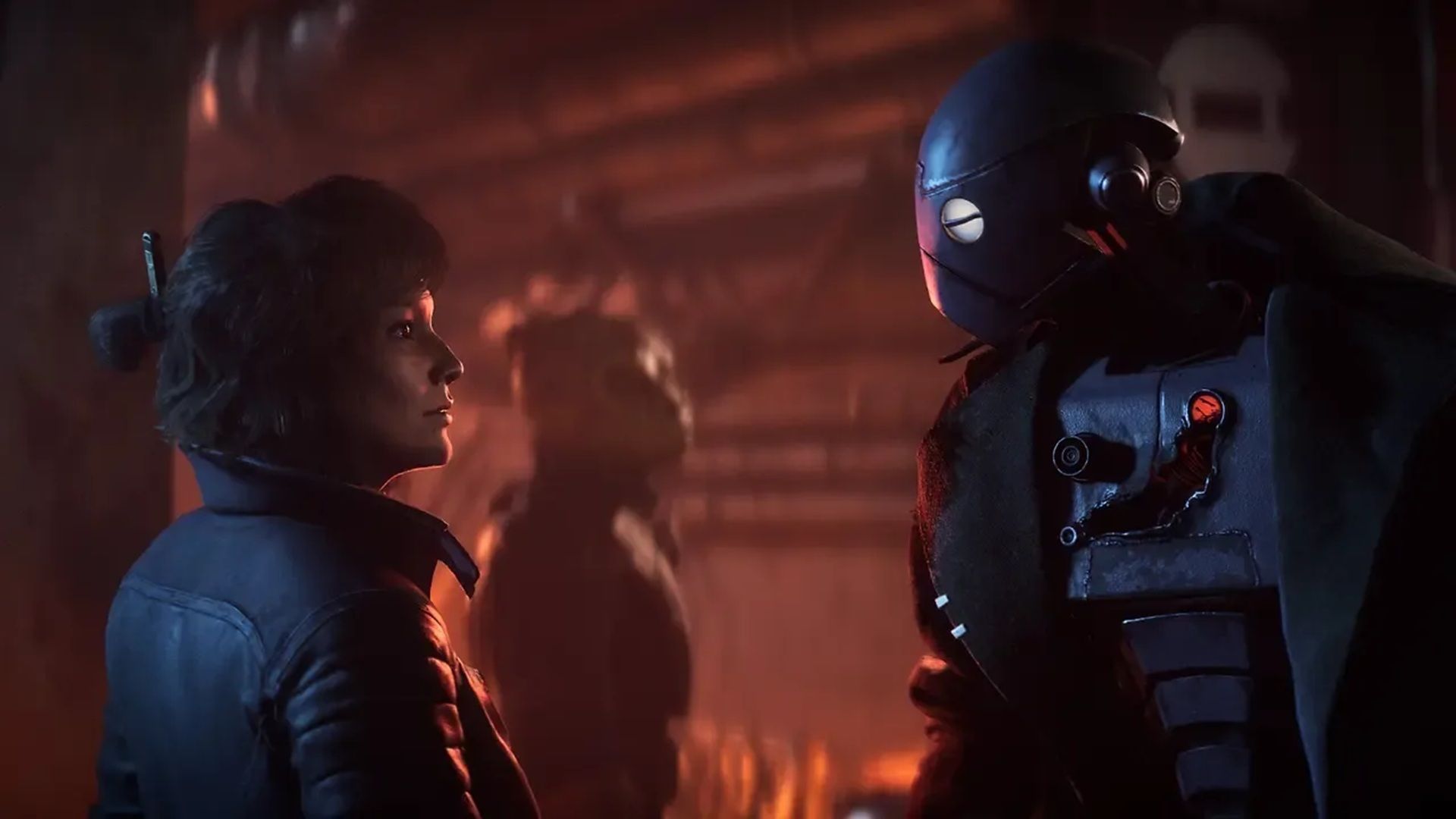 A screenshot of Kay Vess talking to ND-5