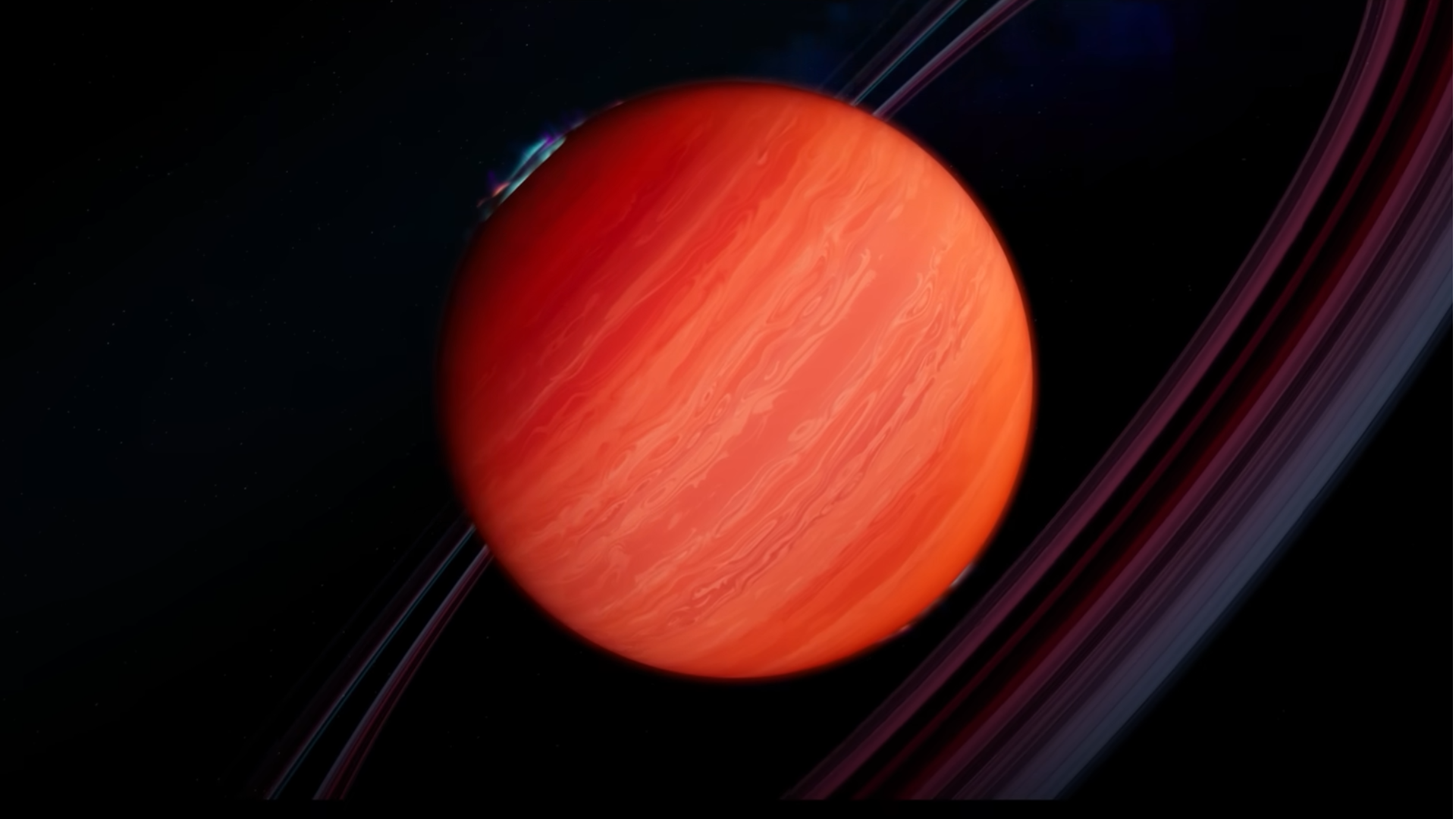 A red planet with a ring Subnautica 2