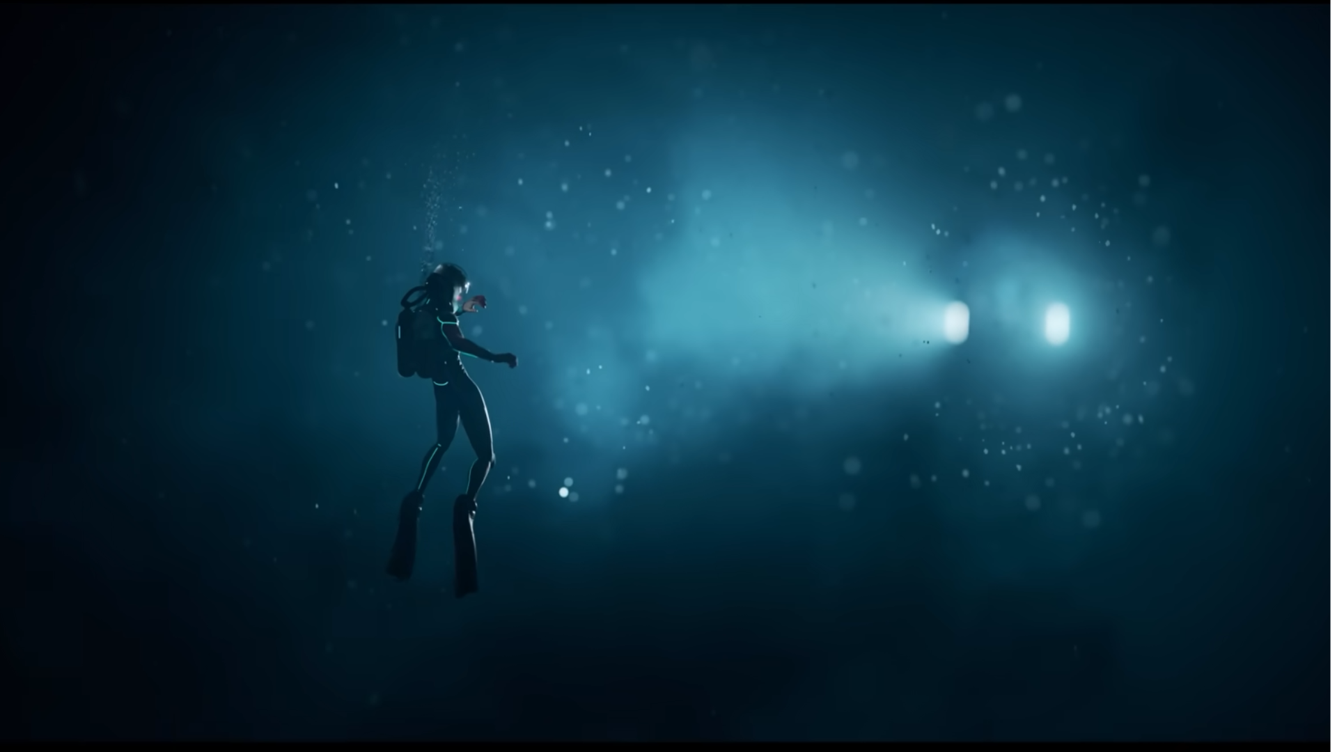 A diver and a submersible in Subnautica 2