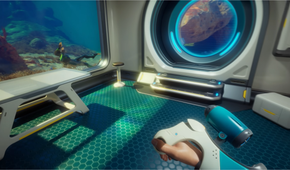 A view from in a base in Subnautica 2