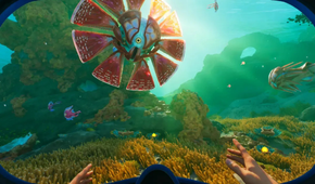An alien fish in Subnautica 2