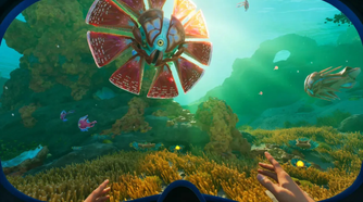 An alien fish in Subnautica 2