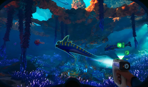 Scanning a fish in Subnautica 2