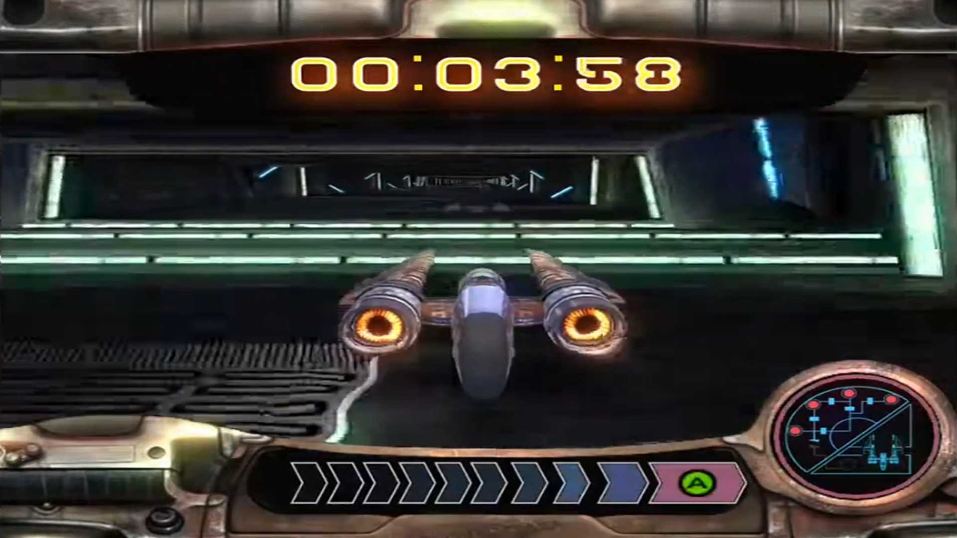 A screenshot of the swoop racing gameplay in Star Wars: Knight of the Old Republic
