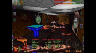 Screenshot from the 1994 game System Shock.