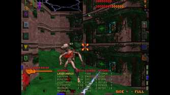 Screenshot from the 1994 game System Shock.