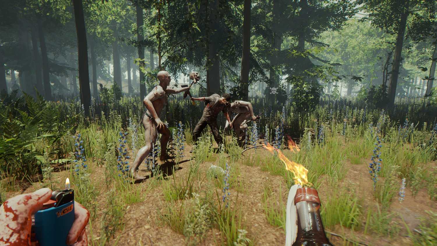Using Molotov's against mutants in The Forest.
