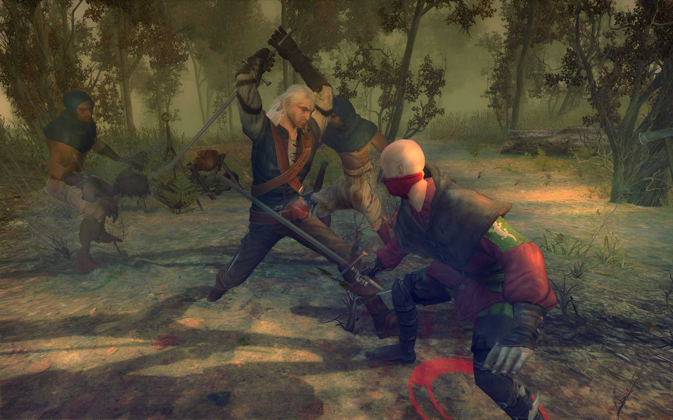 Screenshot from the game The Witcher.