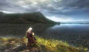 Screenshot from the game The Witcher.