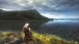 Screenshot from the game The Witcher.