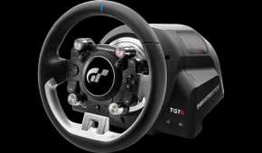 The Thrustmaster T-GT II racing wheel for the PlayStation 5.