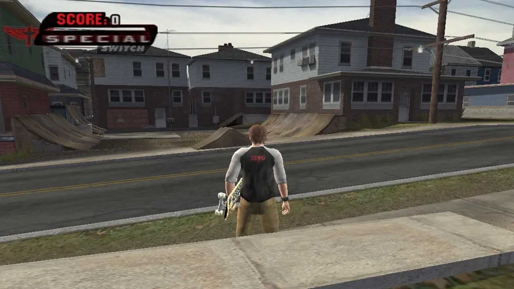 A screenshot of a skater roaming in Tony Hawk's Underground