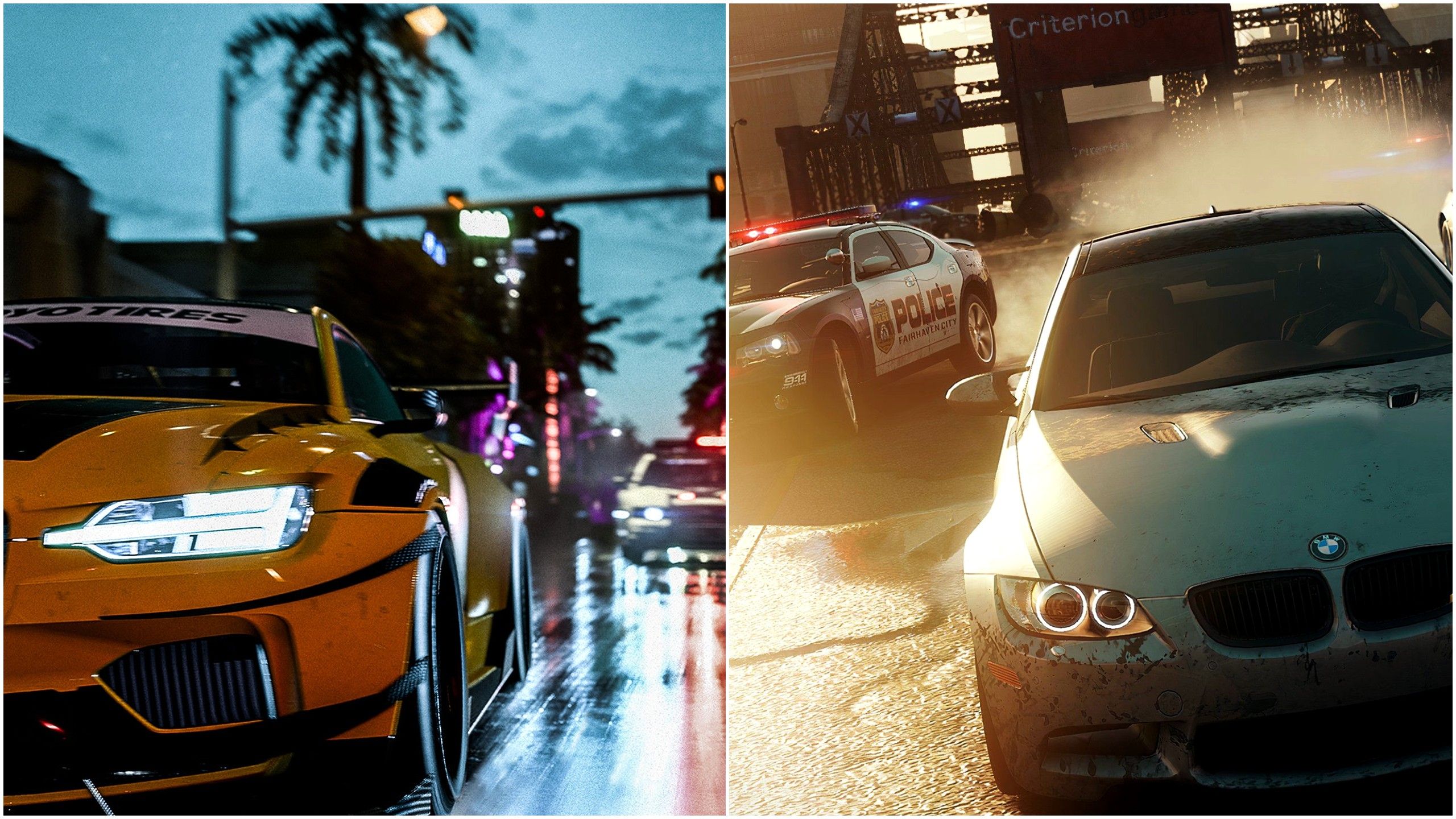 Images from Need for Speed Heat and Most Wanted (2012).