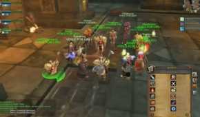 A screenshot of gameplay during a raid with Leroy Jenkins in World of Warcraf