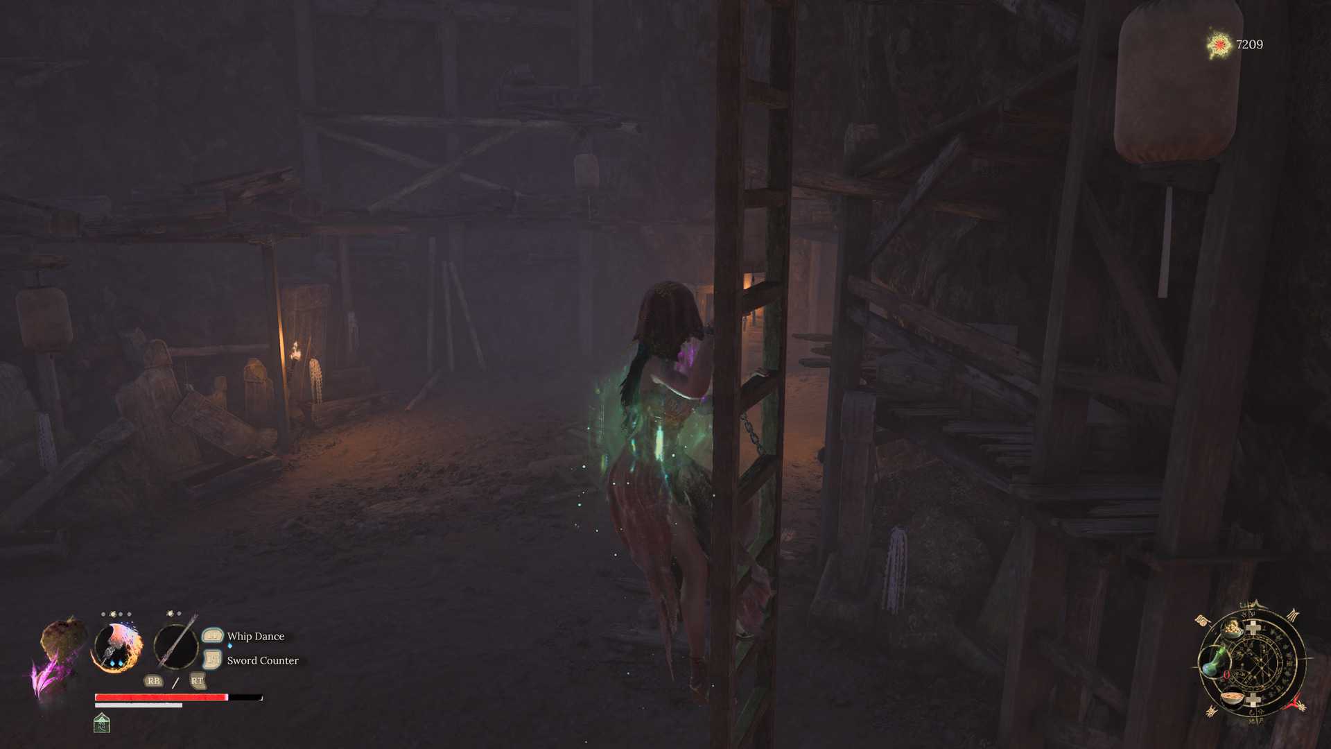 wuchang fallen feathers climbing a ladder