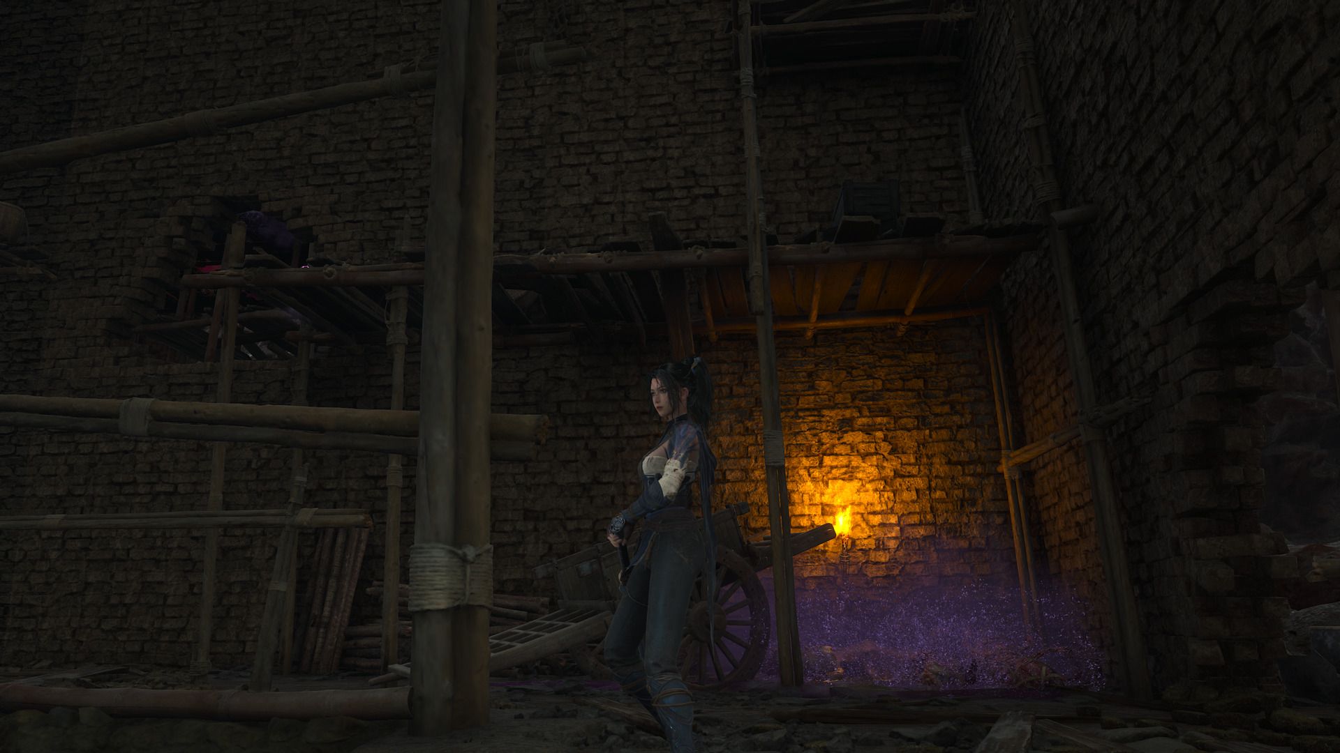 wuchang fallen feathers Wuchang standing in some ruins