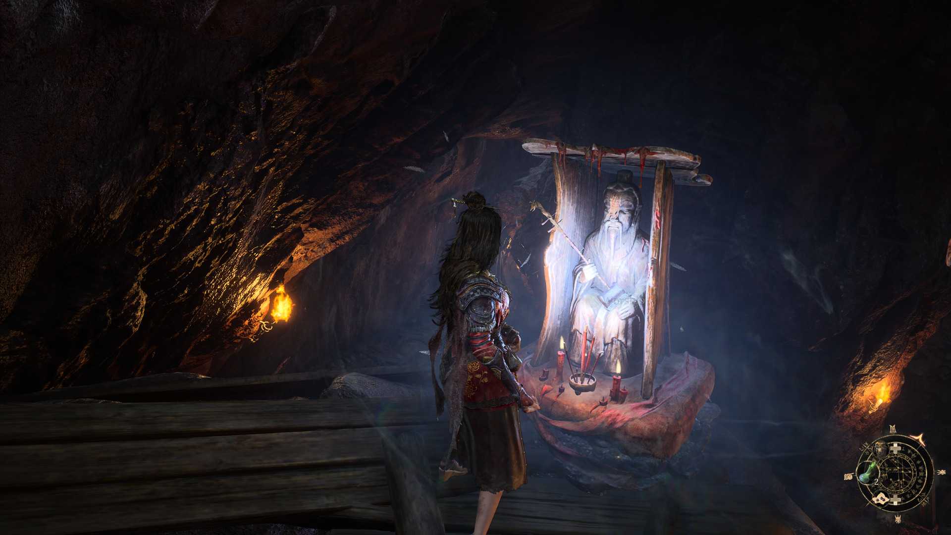 wuchang fallen feathers interacting with shrine