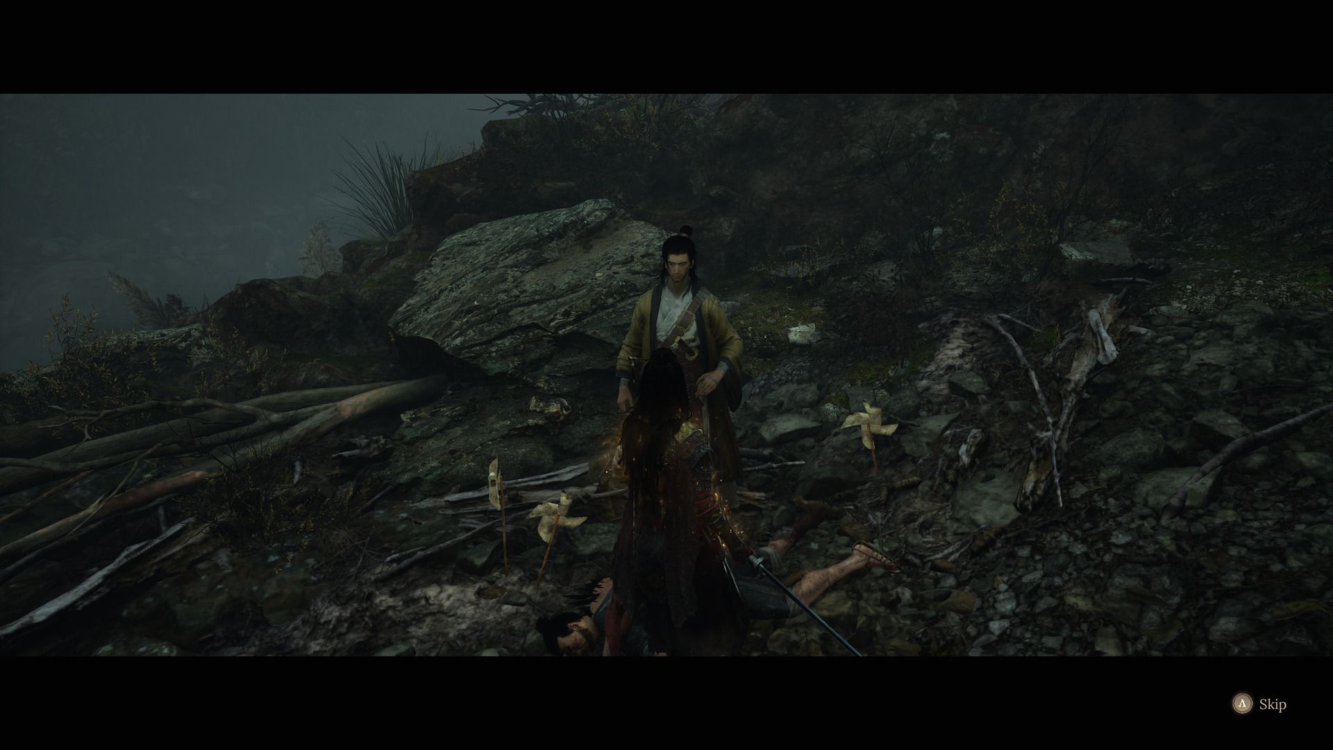 wuchang fallen feathers man in yellow
