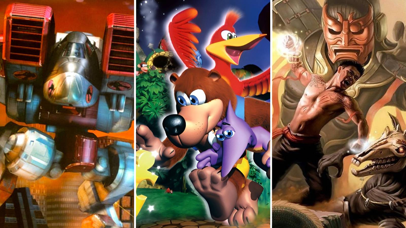 A combination of games that were on Xbox platforms