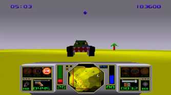 A screenshot of an enemy ahead of the player in AirCars