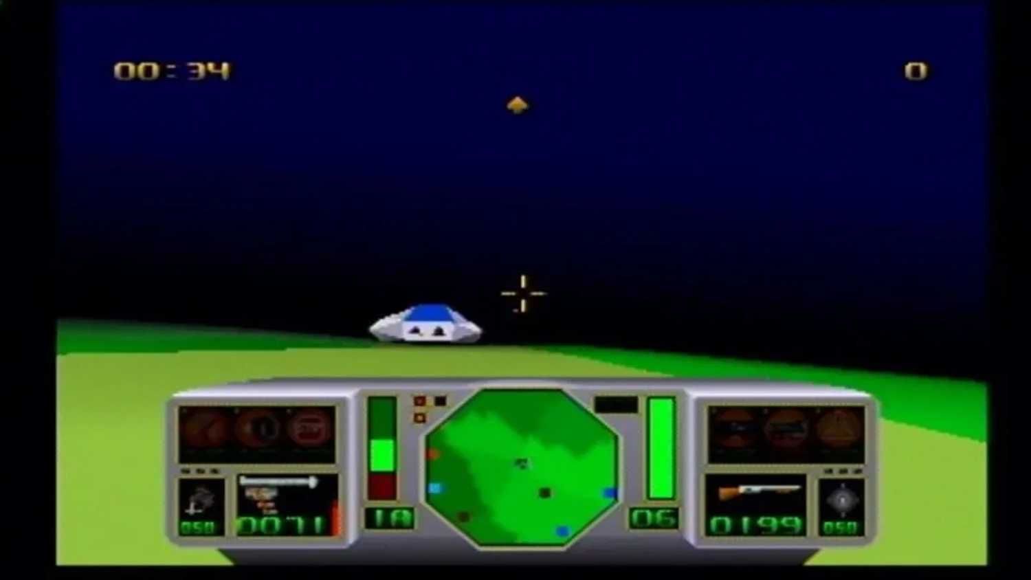 A screenshot of an enemy ahead of the player in AirCars