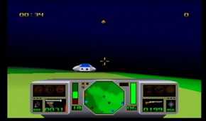 A screenshot of an enemy ahead of the player in AirCars