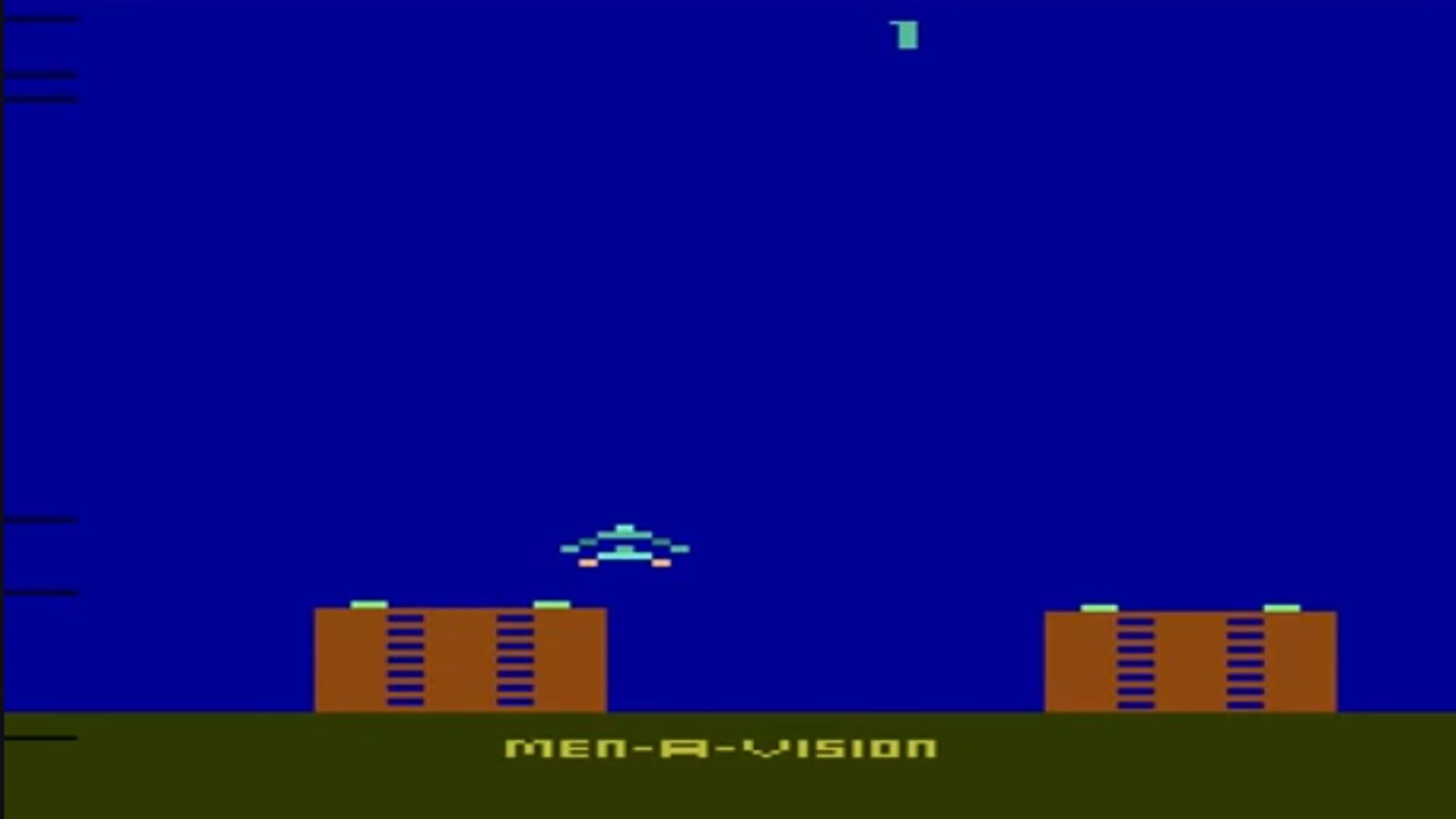 A screenshot of the starting screen from Air Raid on Atari 2600