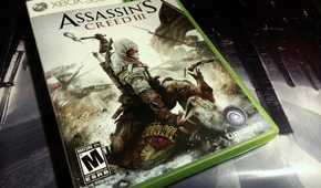A disc version of Assassin's Creed III for the Xbox 360.