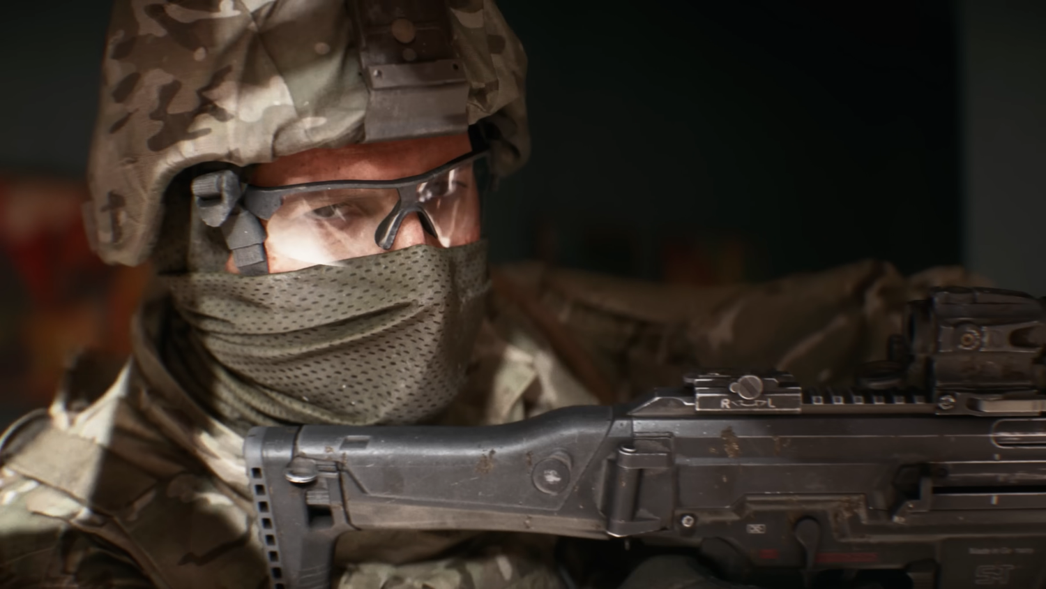 A masked soldier in Battlefield 6.