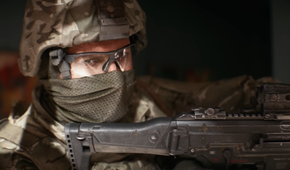 A masked soldier in Battlefield 6.