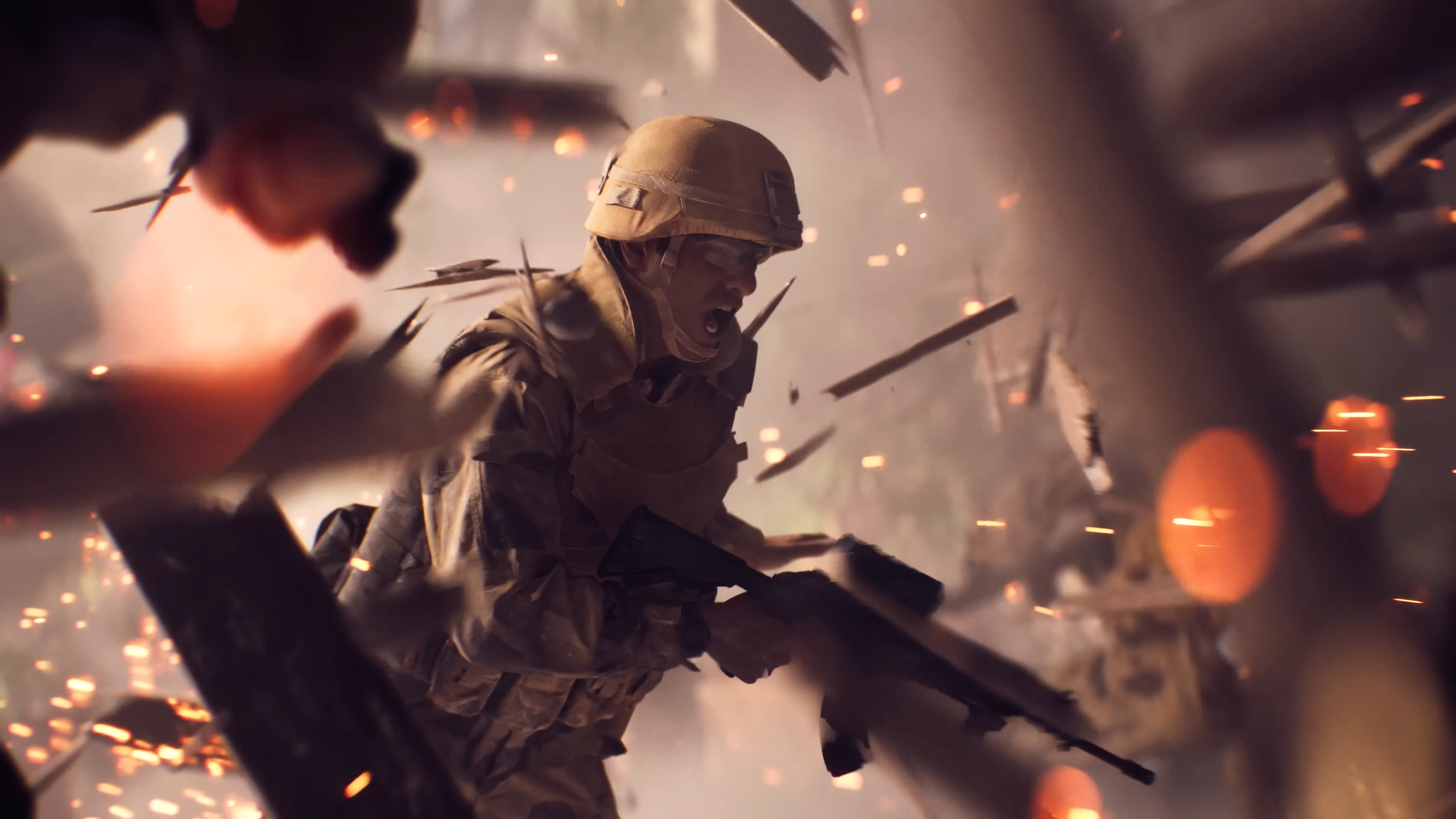A screenshot from Battlefield 6's campaign.