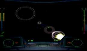 A screenshot of space combat in BattleSphere