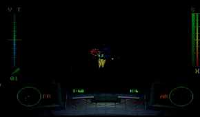 A screenshot of space combat in BattleSphere