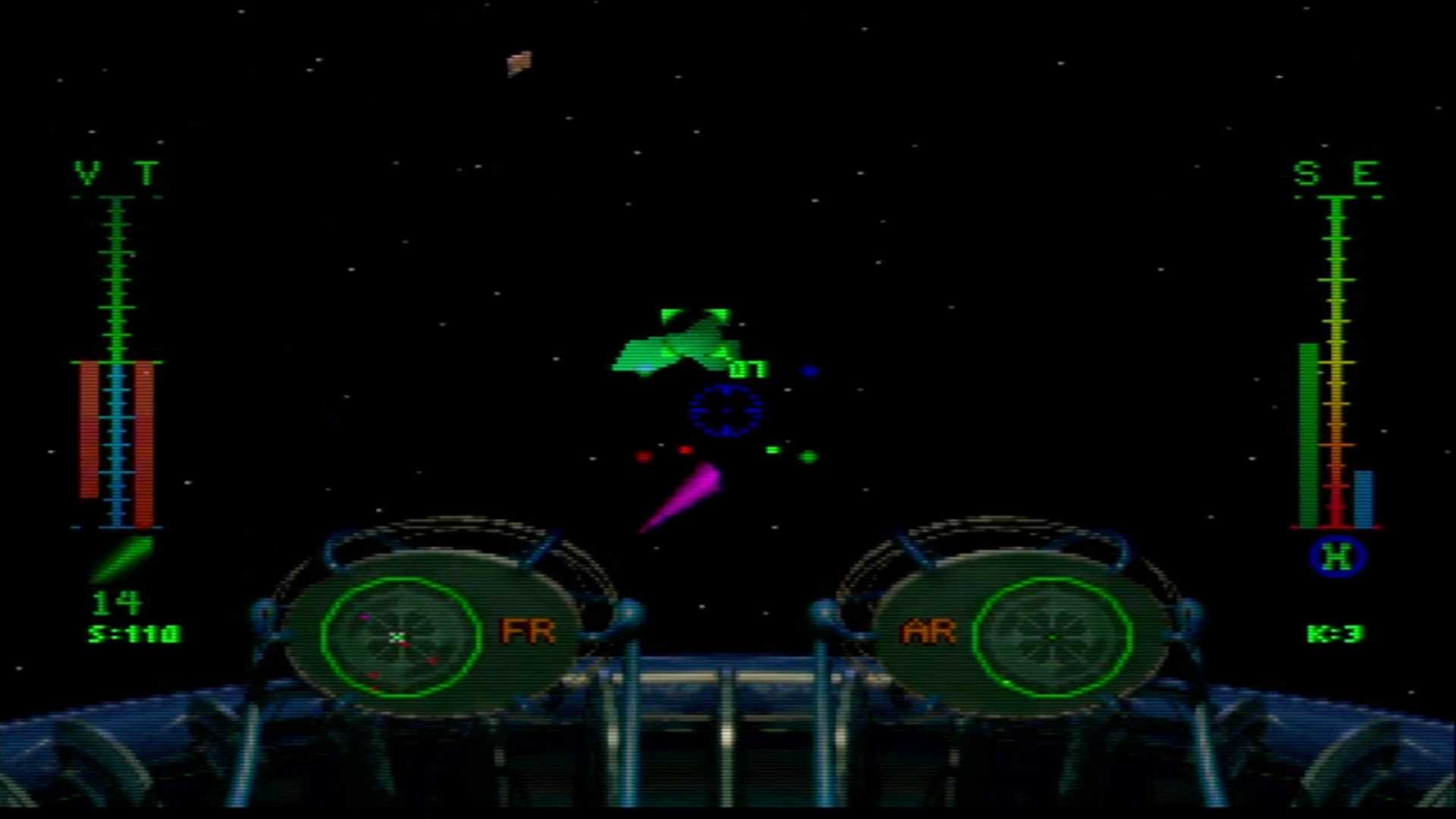 A screenshot of space combat in BattleSphere