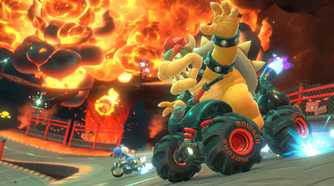 Bowser in Mario Kart World.