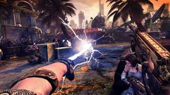 A screenshot from the game Bulletstorm: Full Clip Edition.