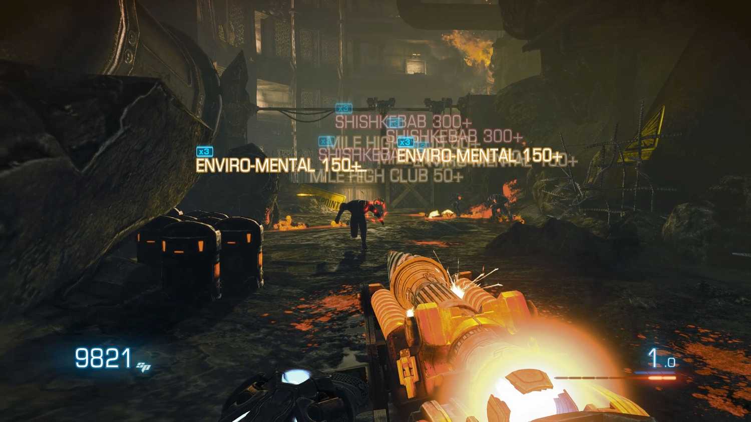 A screenshot from the game Bulletstorm: Full Clip Edition.