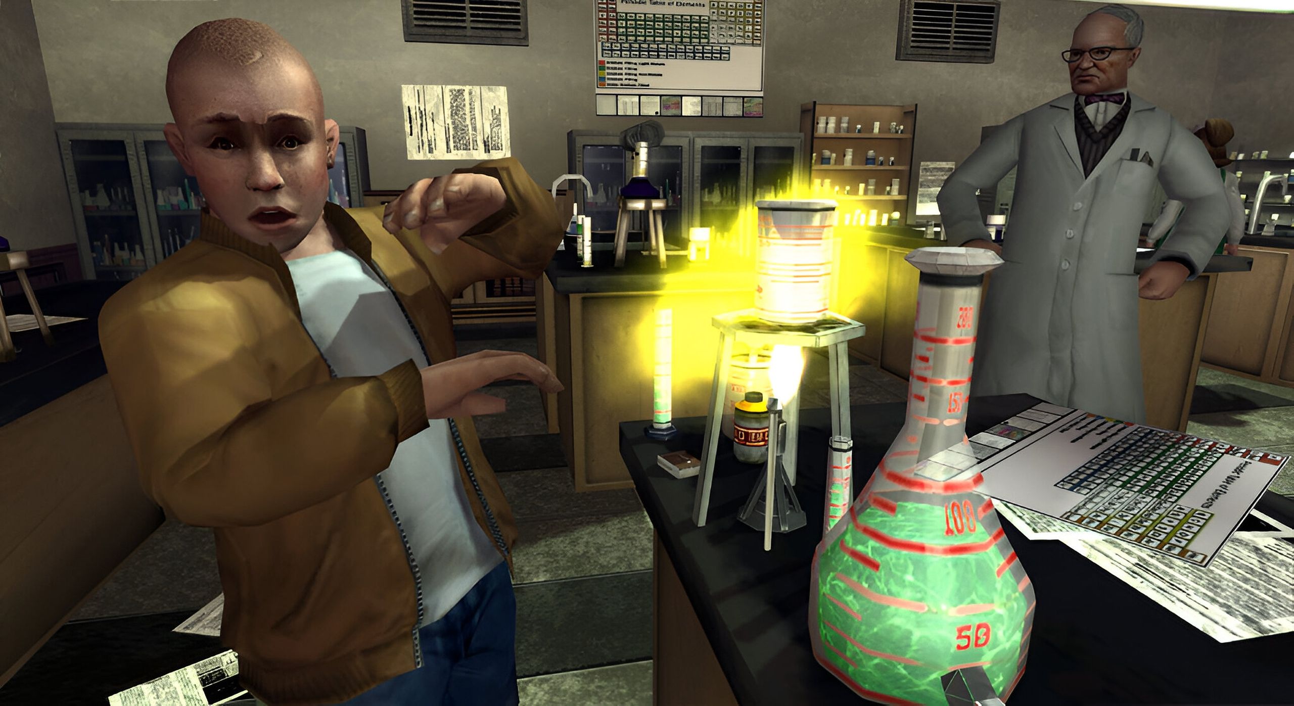 A screenshot from the game Bully.