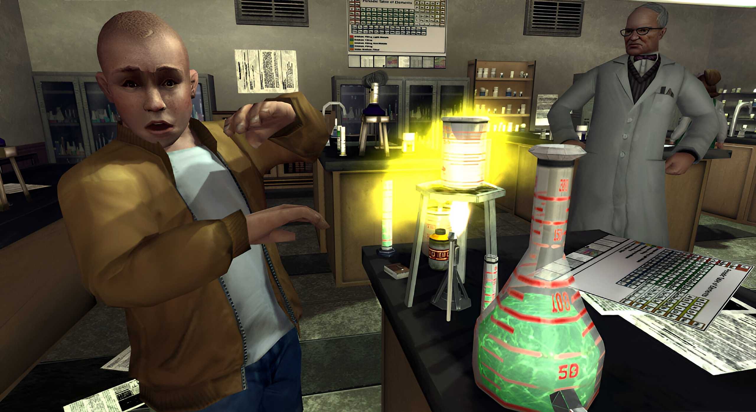 A screenshot from the game Bully.