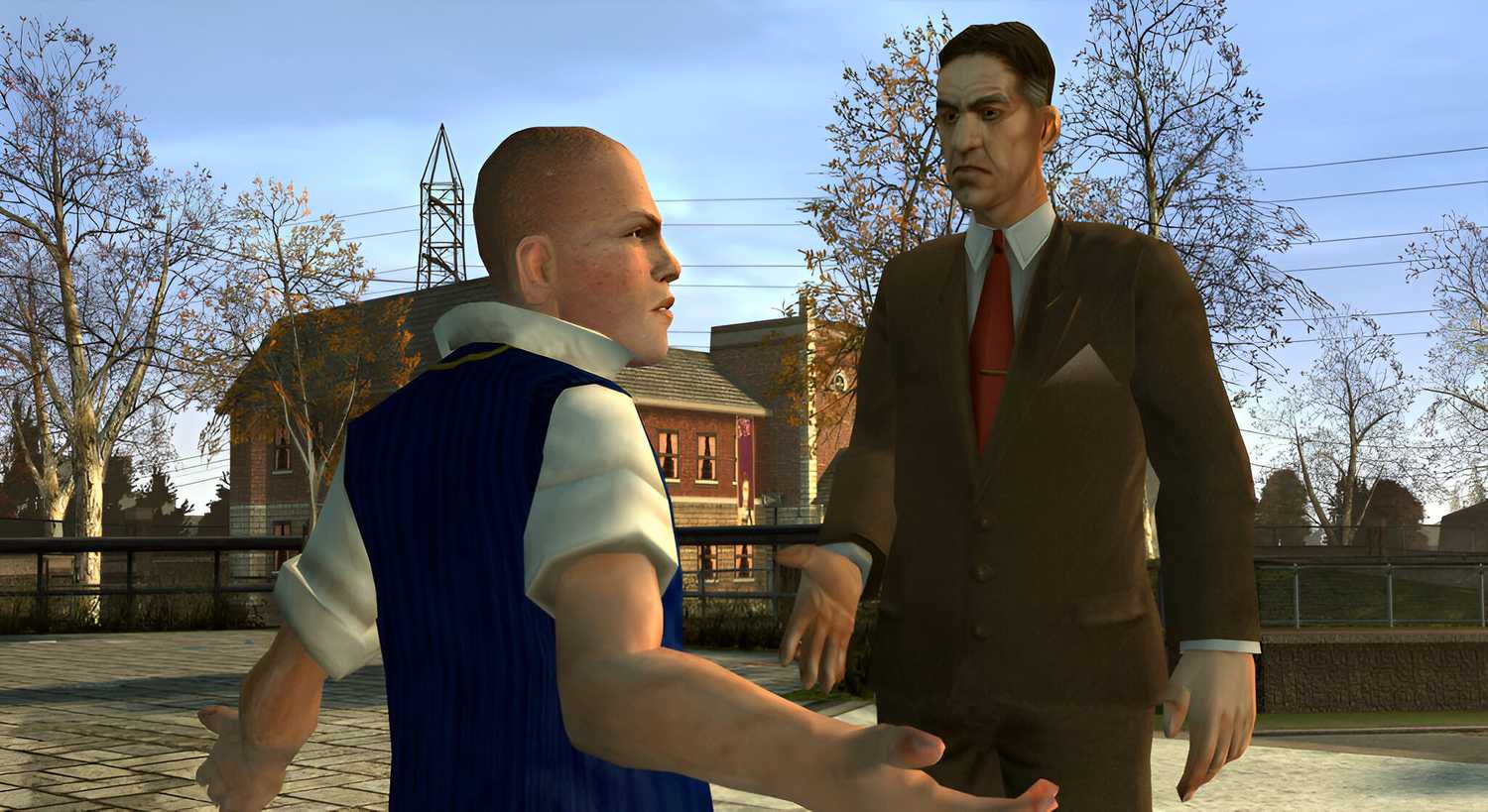 A screenshot from the game Bully.