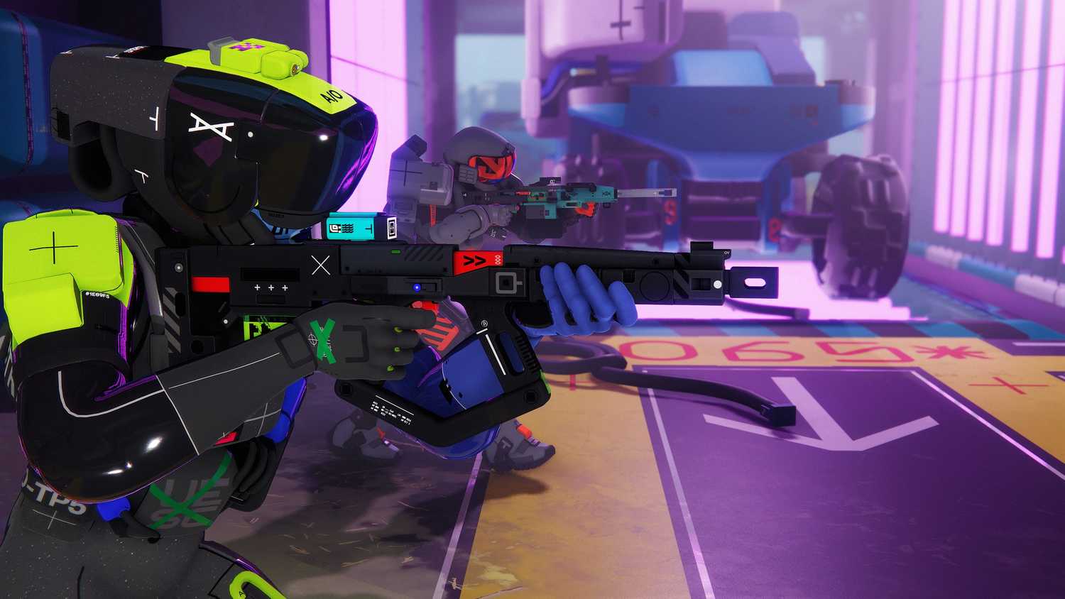 A player aiming down sights in Bungie's upcoming game, Marathon.